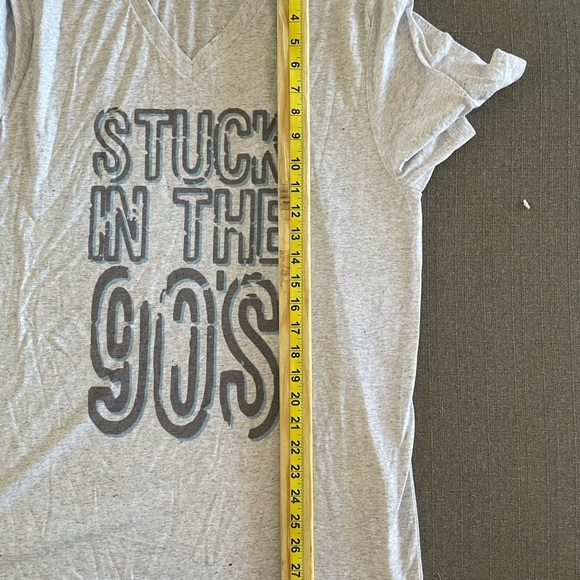 Bella canvas V Neck t shirt Stuck In The 90’s - Picture 8 of 10